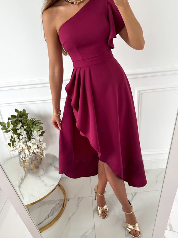Anne | Elegant One-Shoulder Dress