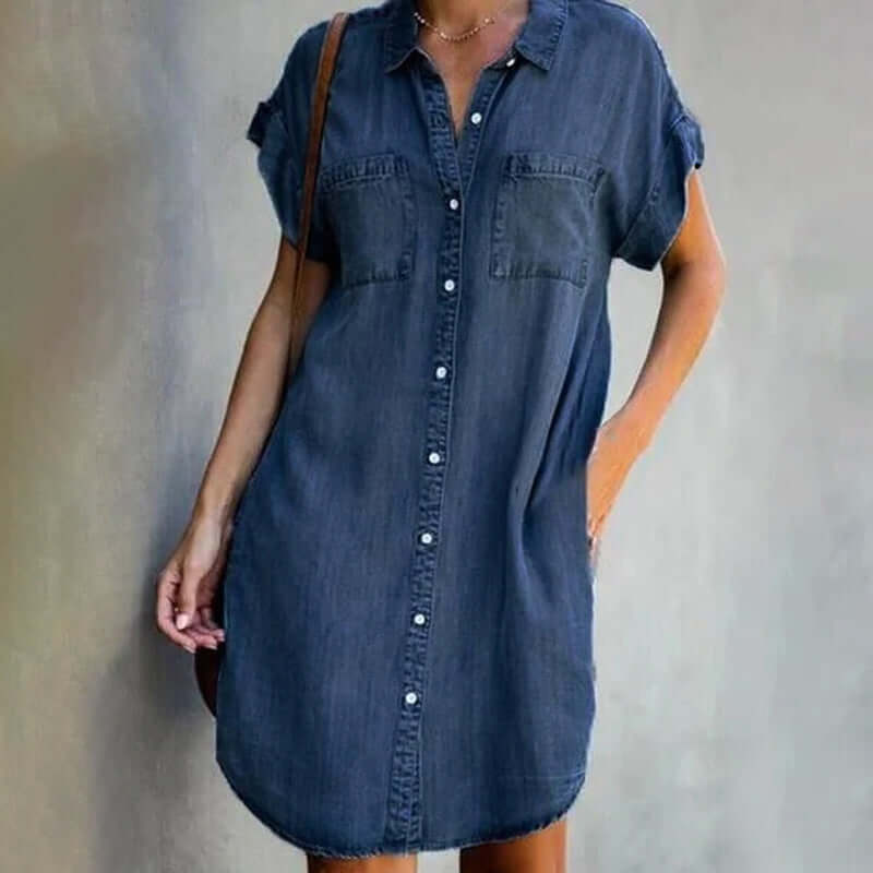 Xenia | Soft Denim Dress
