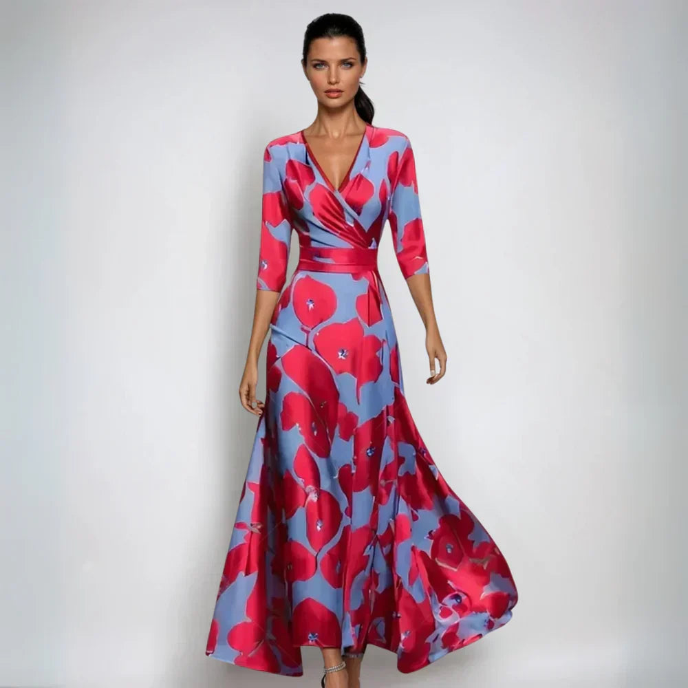 Emily | Stylish Floral Wrap Dress