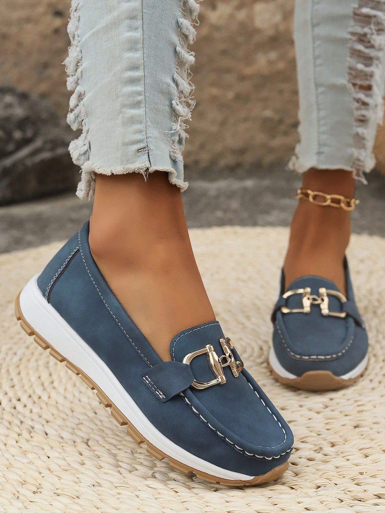 Freya | Flat Buckle Loafers