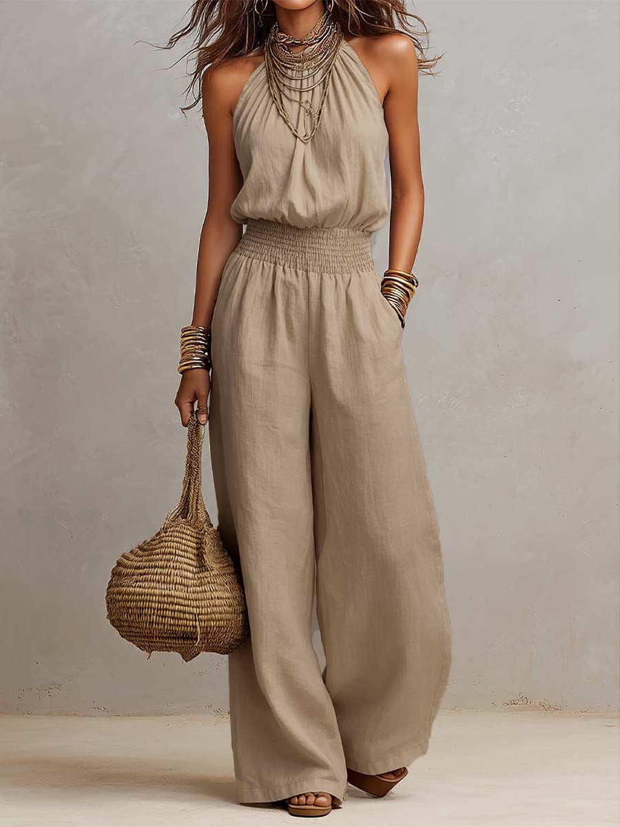 Amber | High-Neck Elegant Jumpsuit