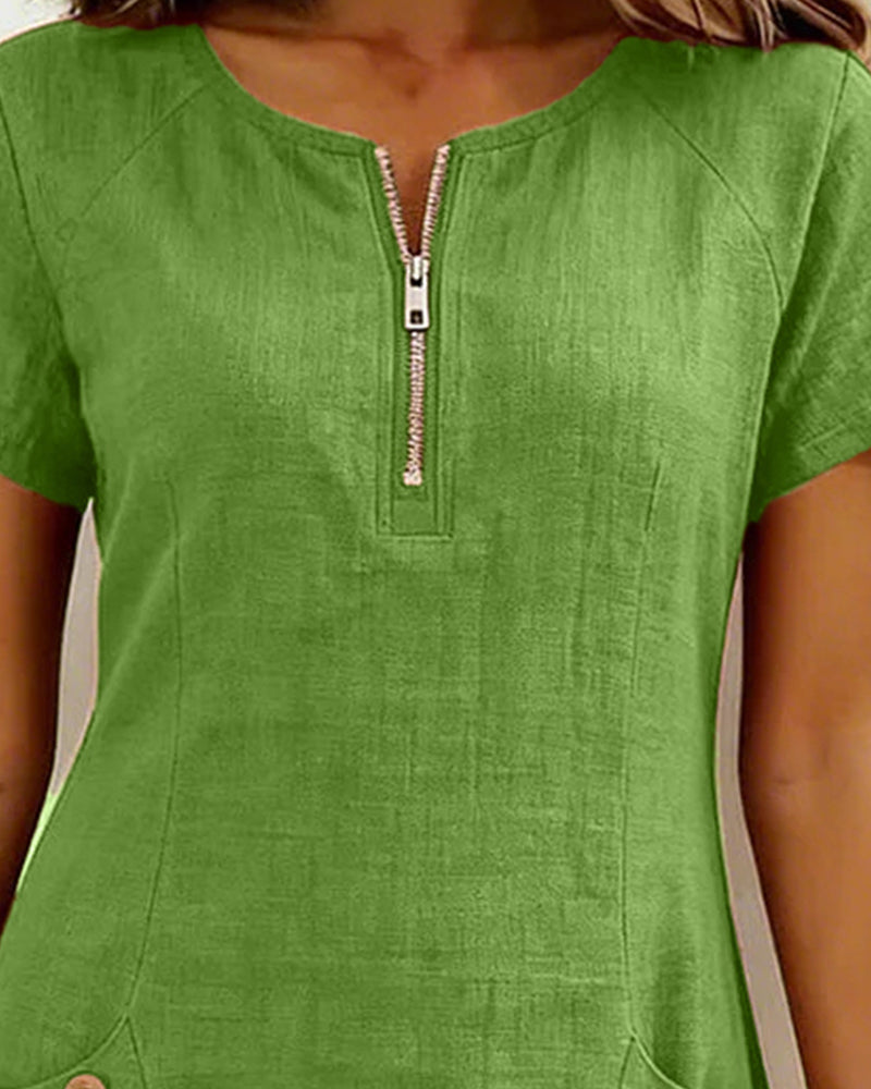 Leliana | Elegant Cotton-Linen Dress