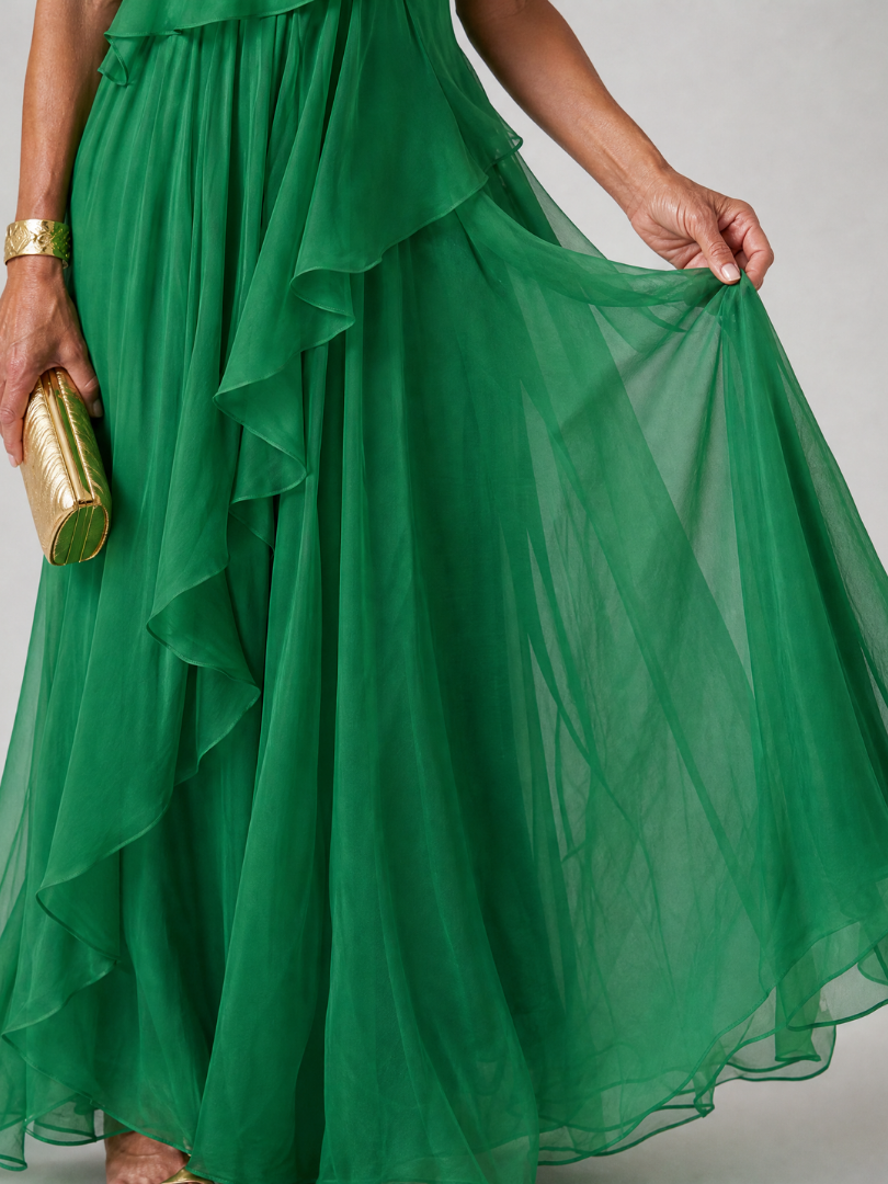 Florence | One-Shoulder Ruffle Dress