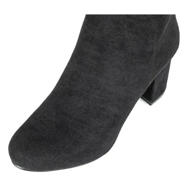 Josephine | Suede Block-Heel Ankle Boots
