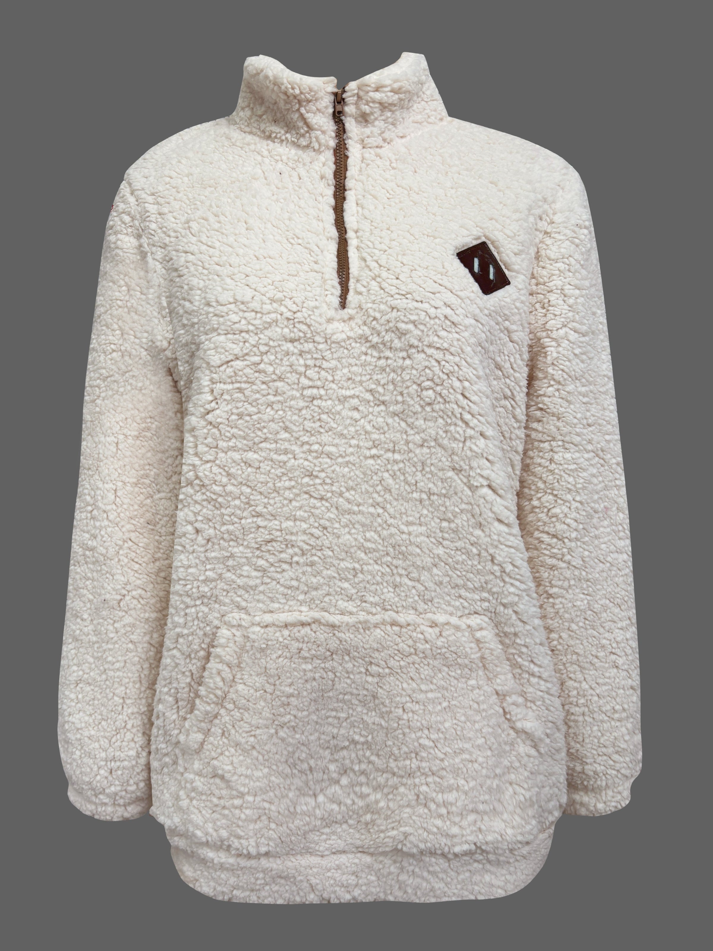 Lily | Patch Quarter Zip Pullover