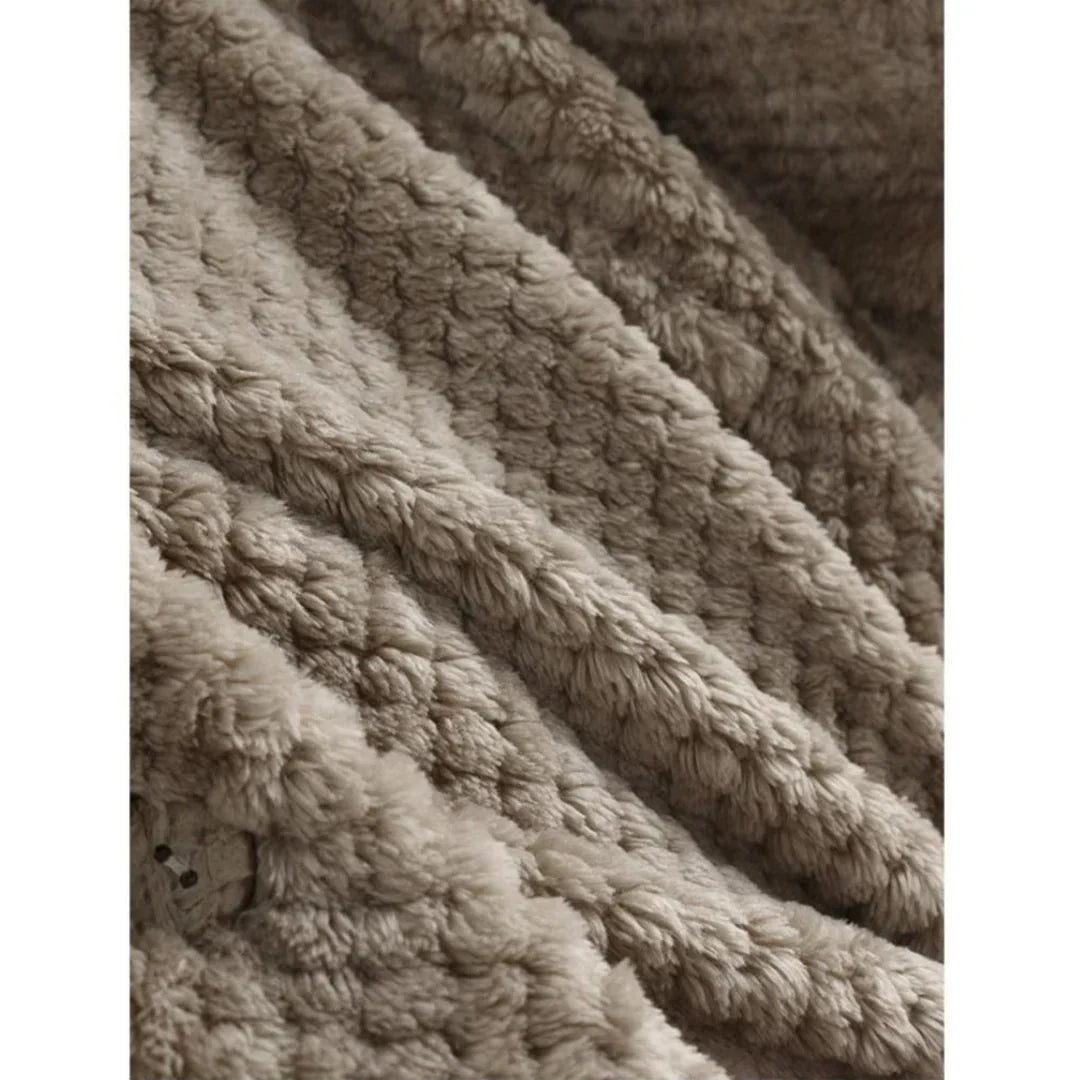 Anna | Hooded Ribbed Coat