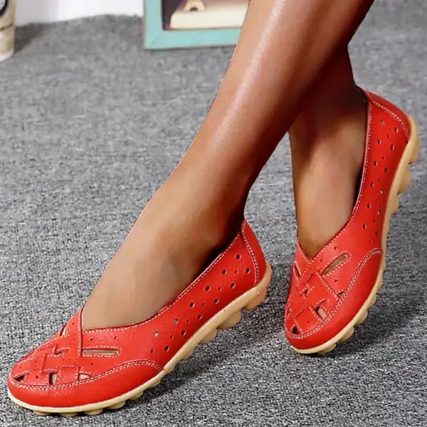 Rita | Breathable Leather Moccasins