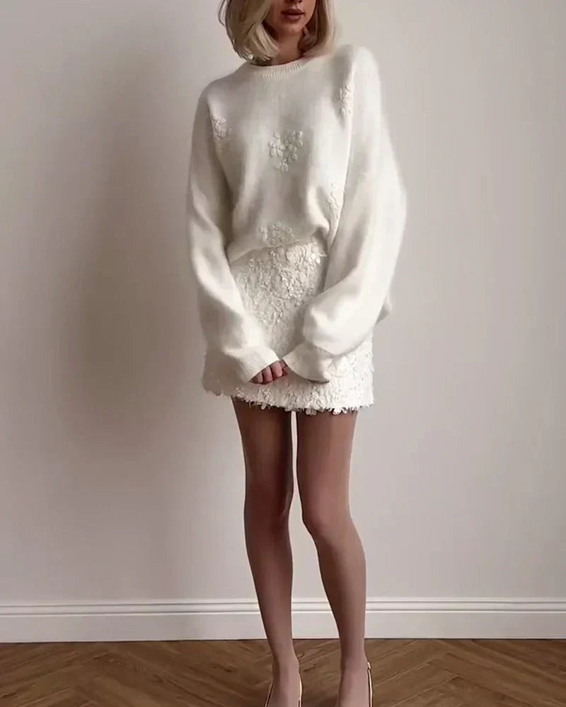 Anna™ | Embroidered Floral Sweater