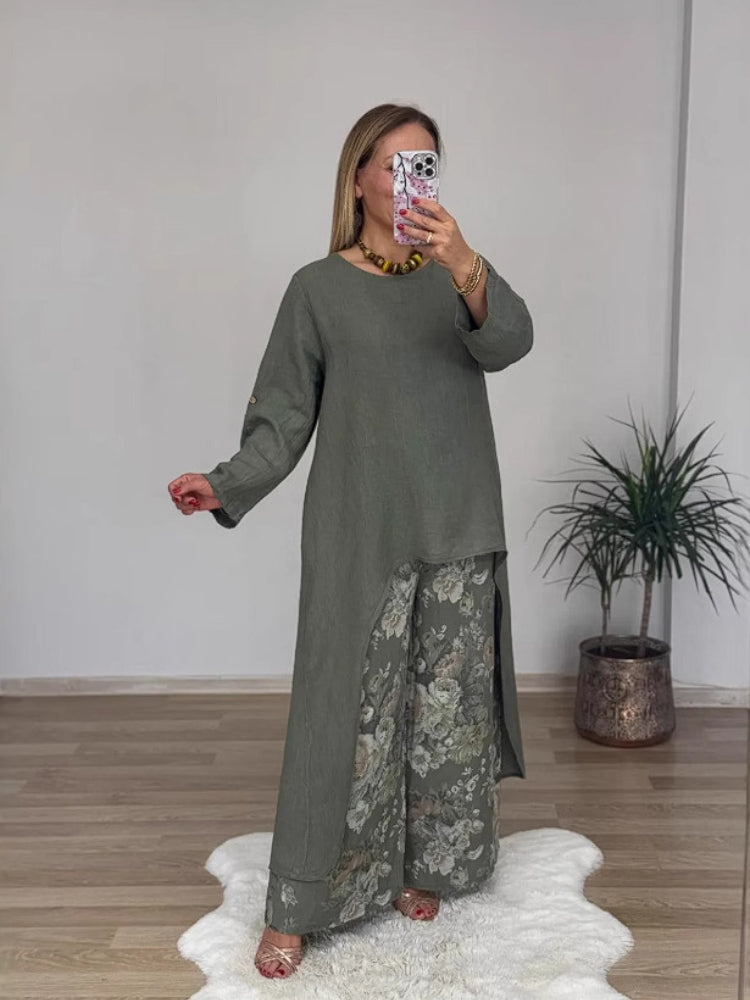 Marie | Casual Cotton and Linen Set