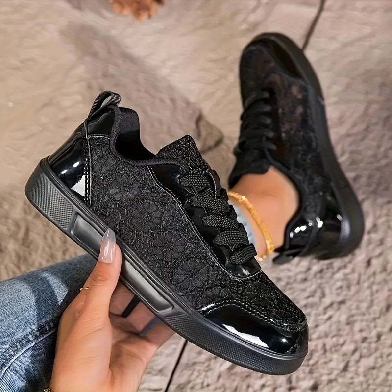 Lily | Floral Lace Sneakers