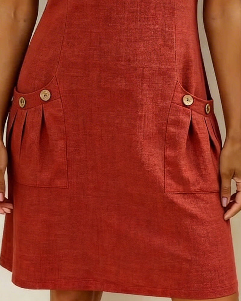 Leliana | Elegant Cotton-Linen Dress