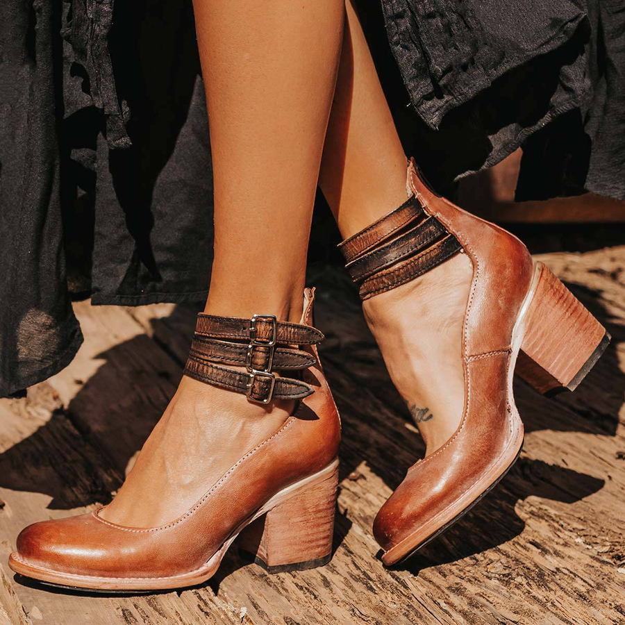 Jane | Vintage Leather Heels