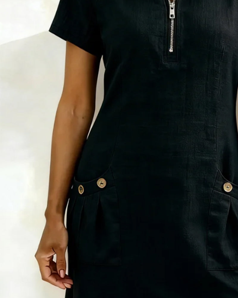 Leliana | Elegant Cotton-Linen Dress