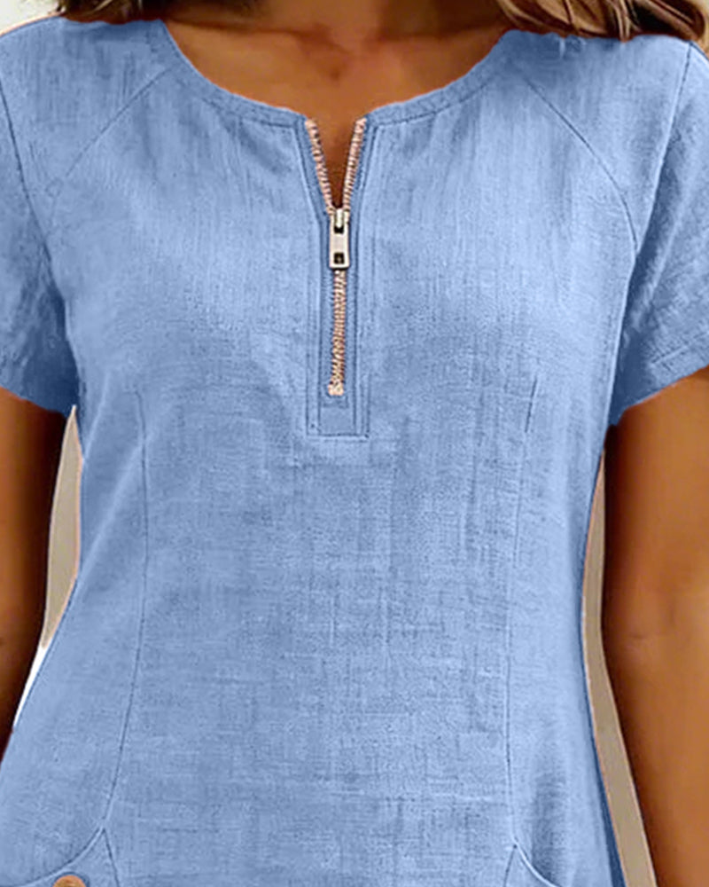 Leliana | Elegant Cotton-Linen Dress