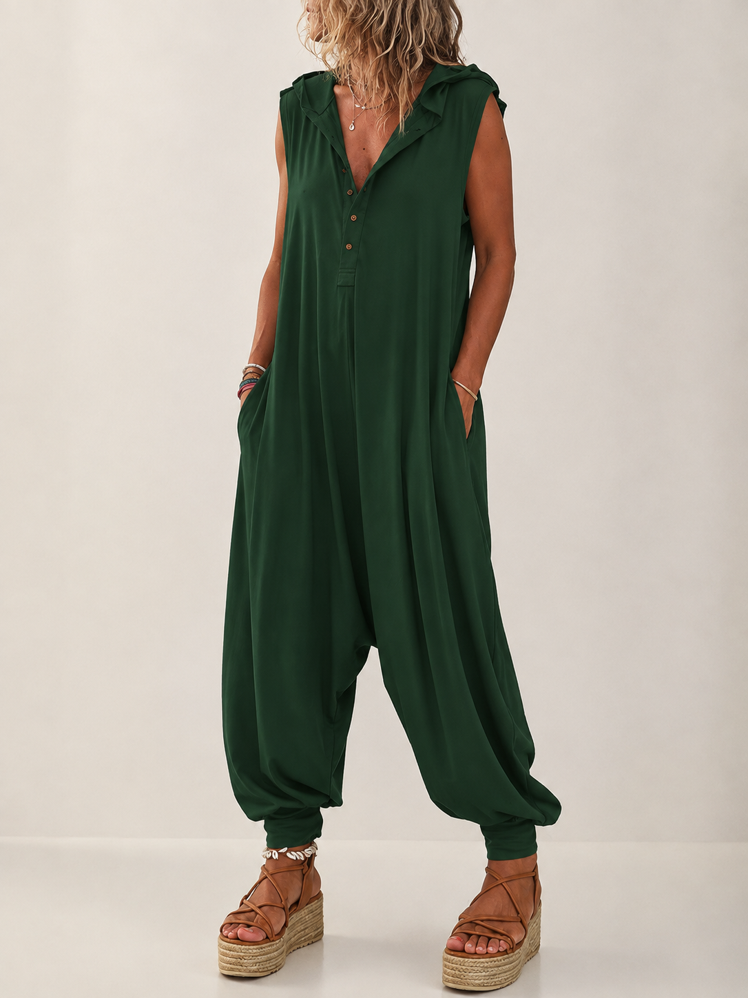 Tilly | Casual Hooded Jumpsuit