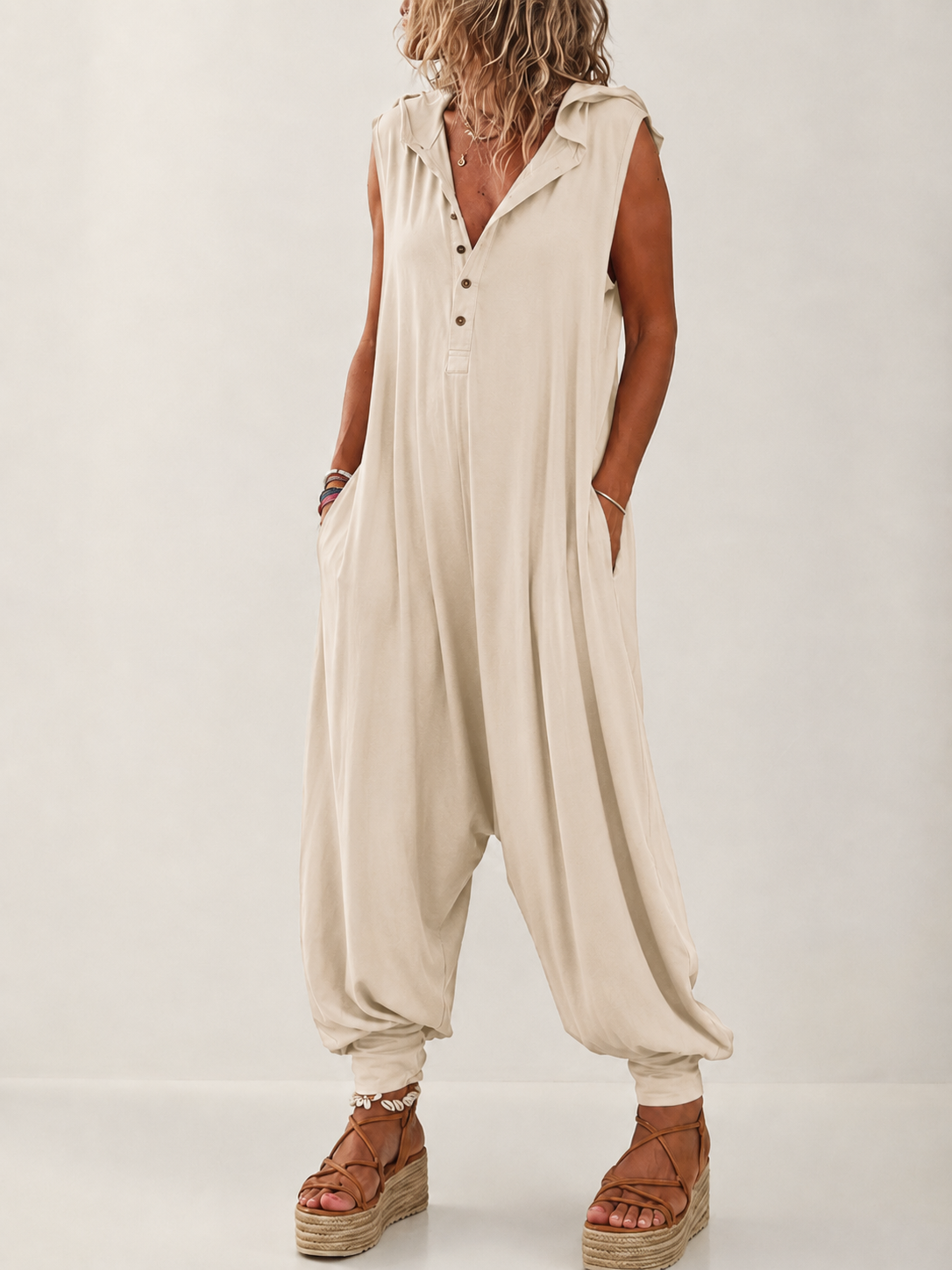 Tilly | Casual Hooded Jumpsuit