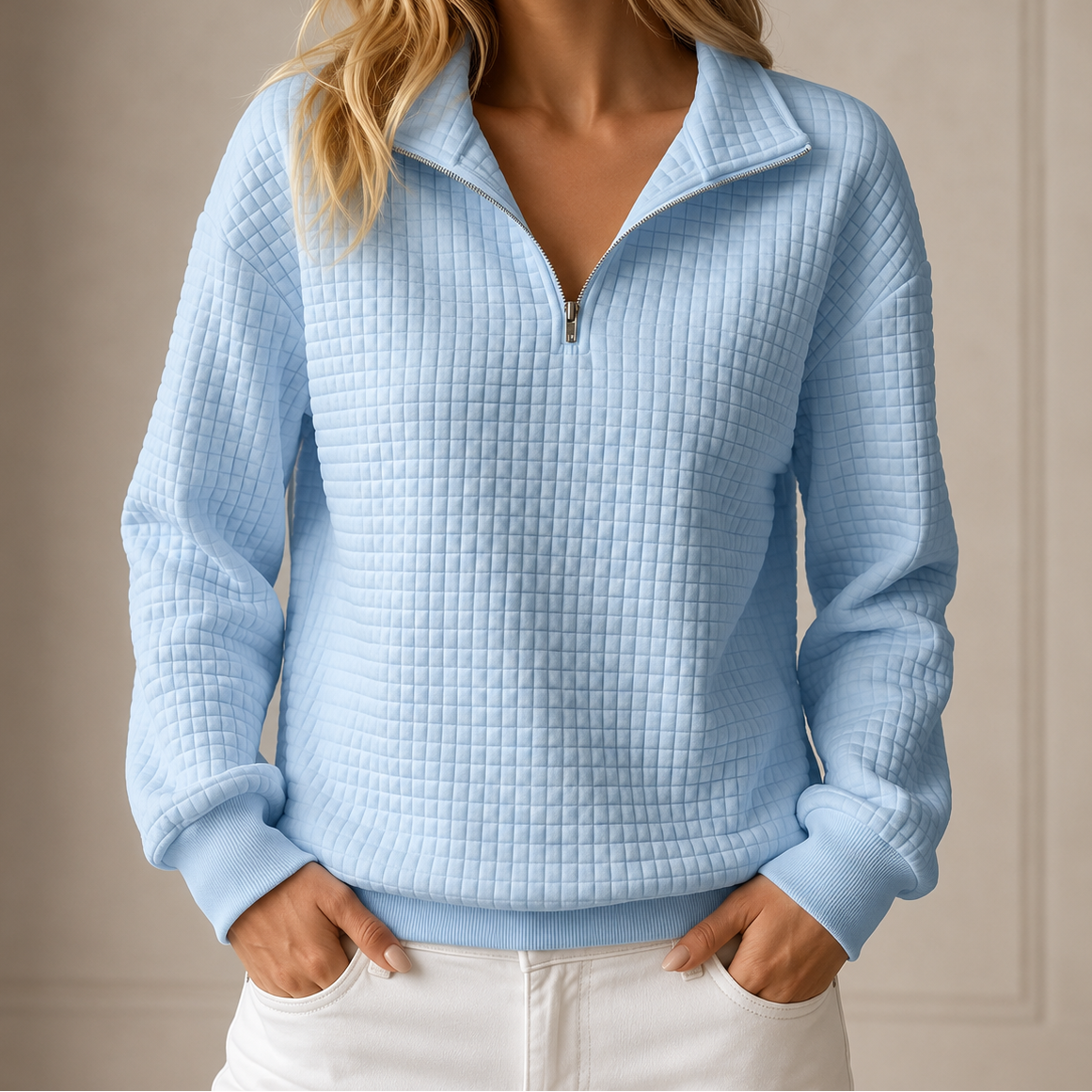 Waverly™ Quilted Half-Zip Top