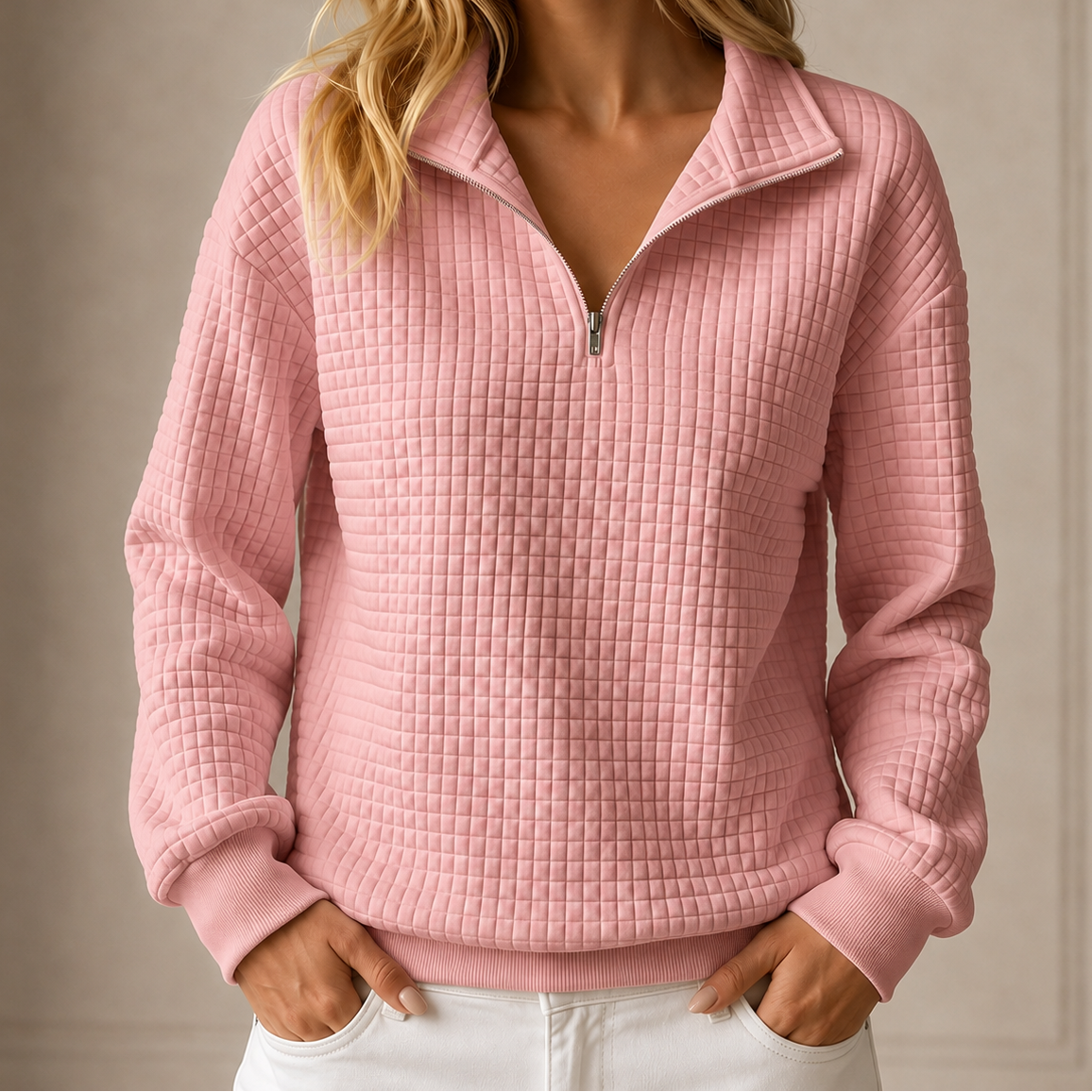 Waverly™ Quilted Half-Zip Top