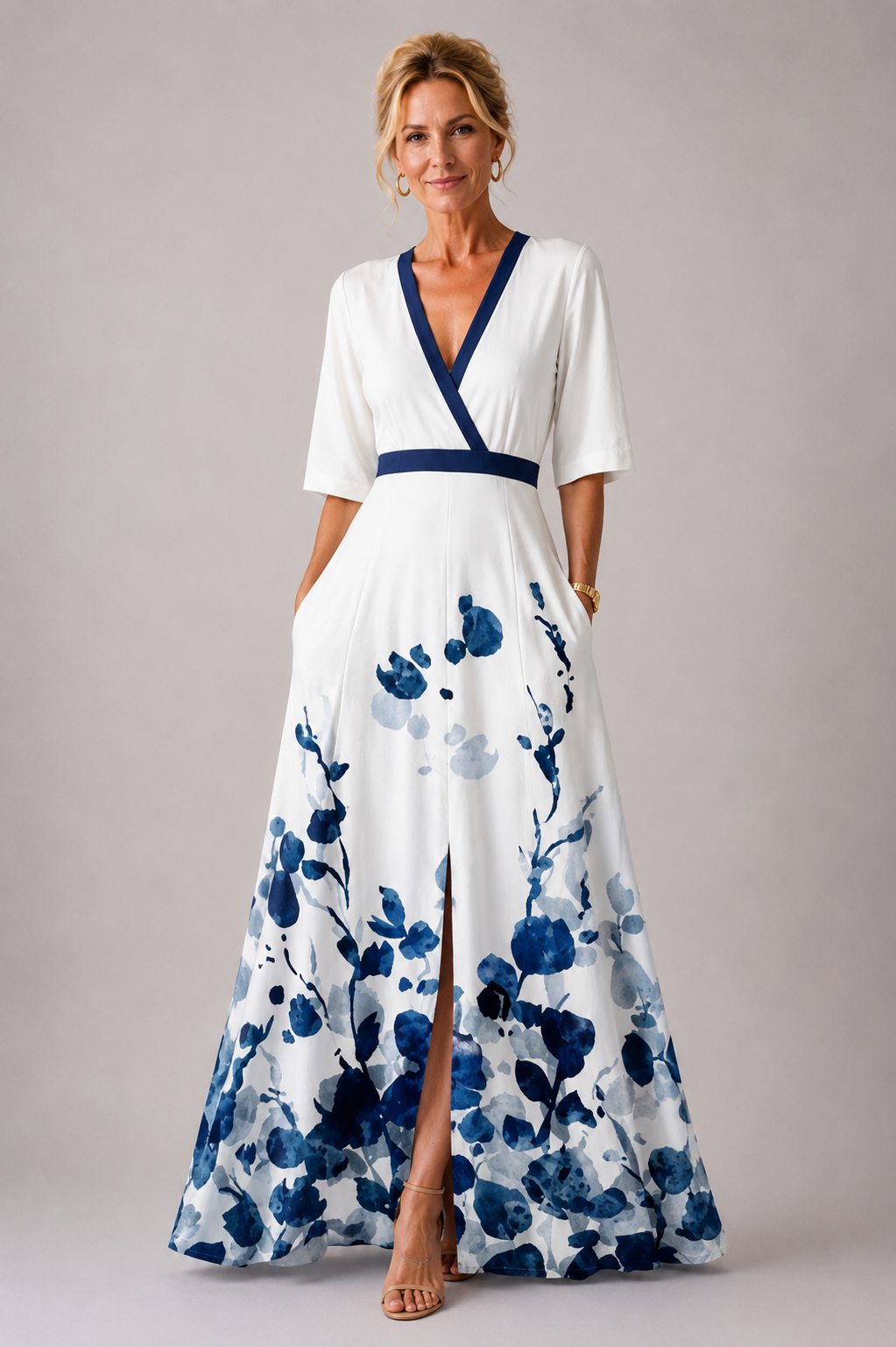 Genevieve | Belted Floral Dress
