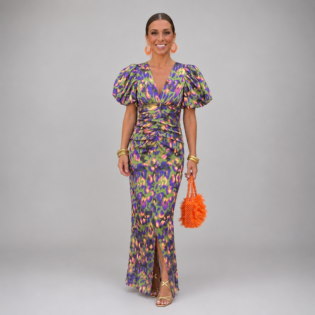 Beatrice | Pleated Sleeve Dress