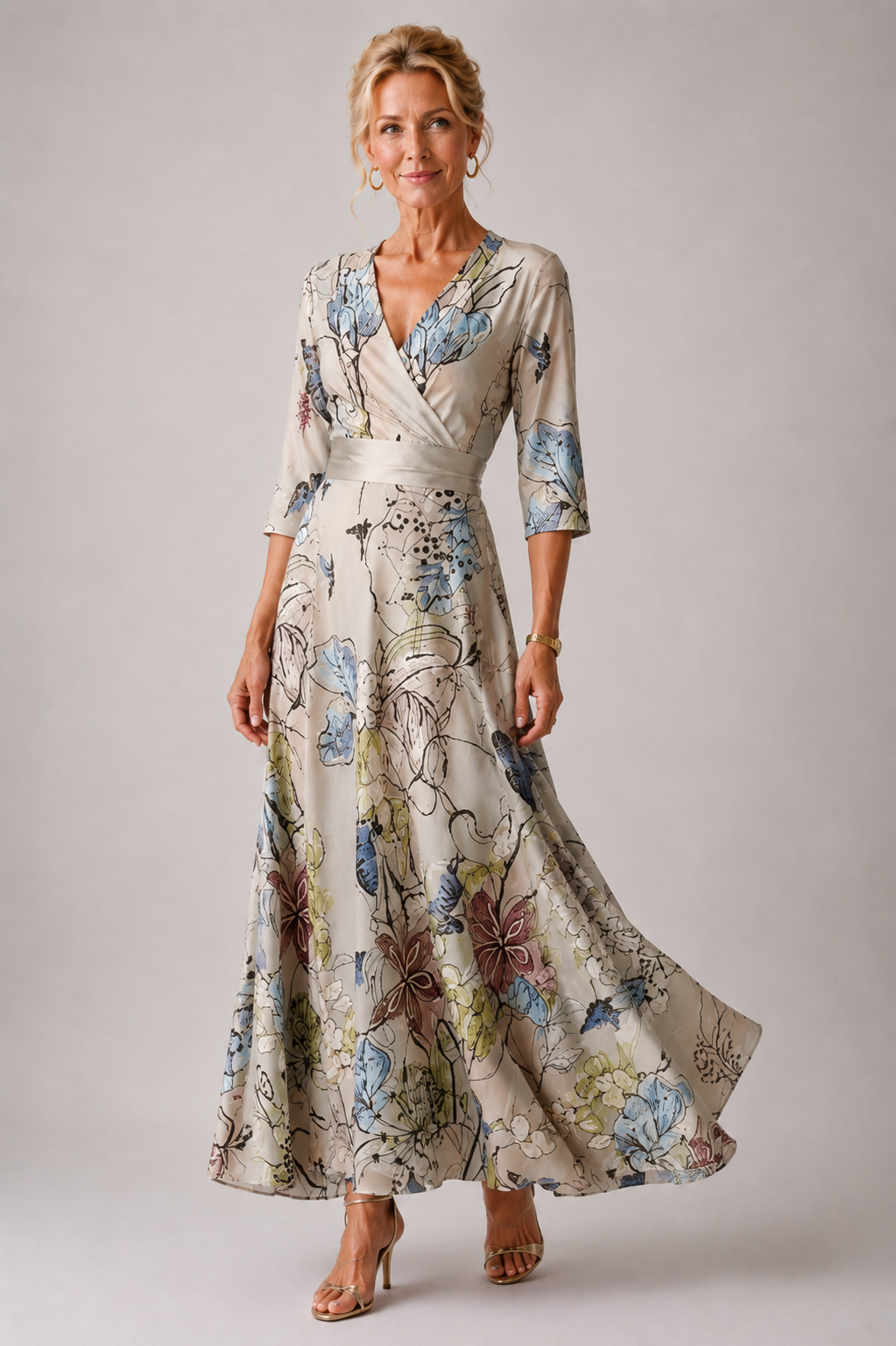 Genevieve | Belted Floral Dress