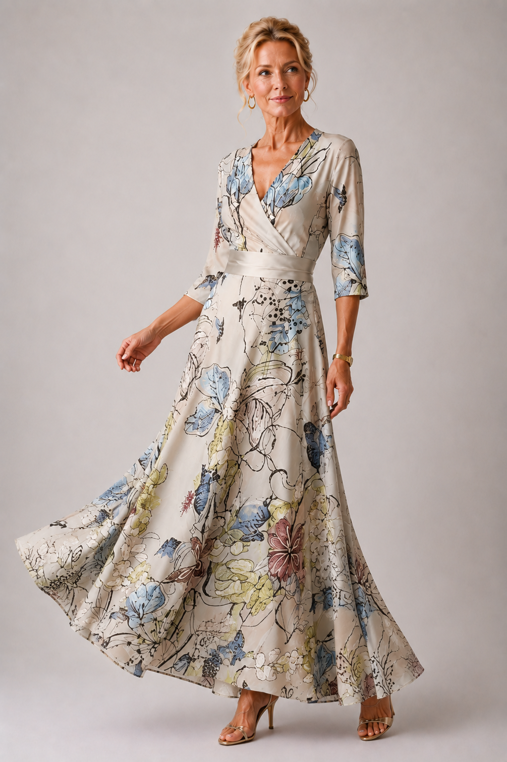 Genevieve | Belted Floral Dress