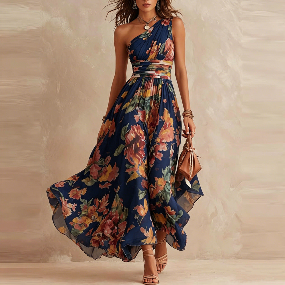 Vera | One-Shoulder Chiffon Dress