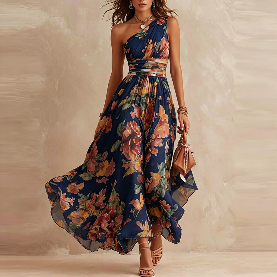 Vera | One-Shoulder Chiffon Dress