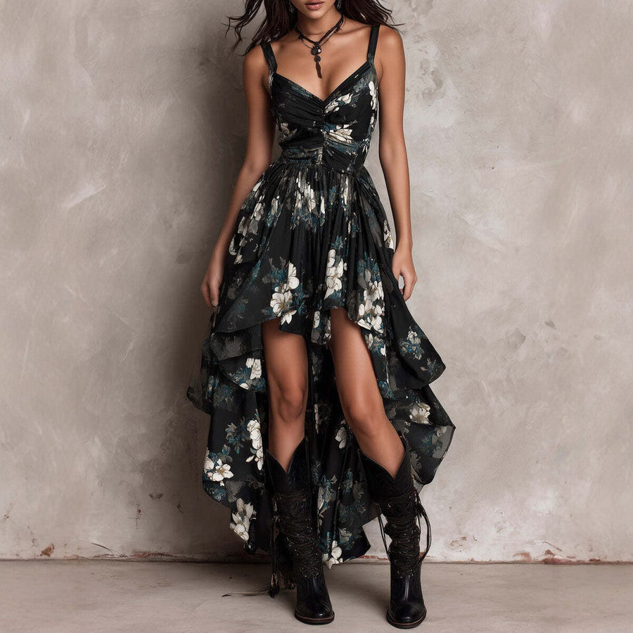 Anastasia | Hi-Low Floral Dress