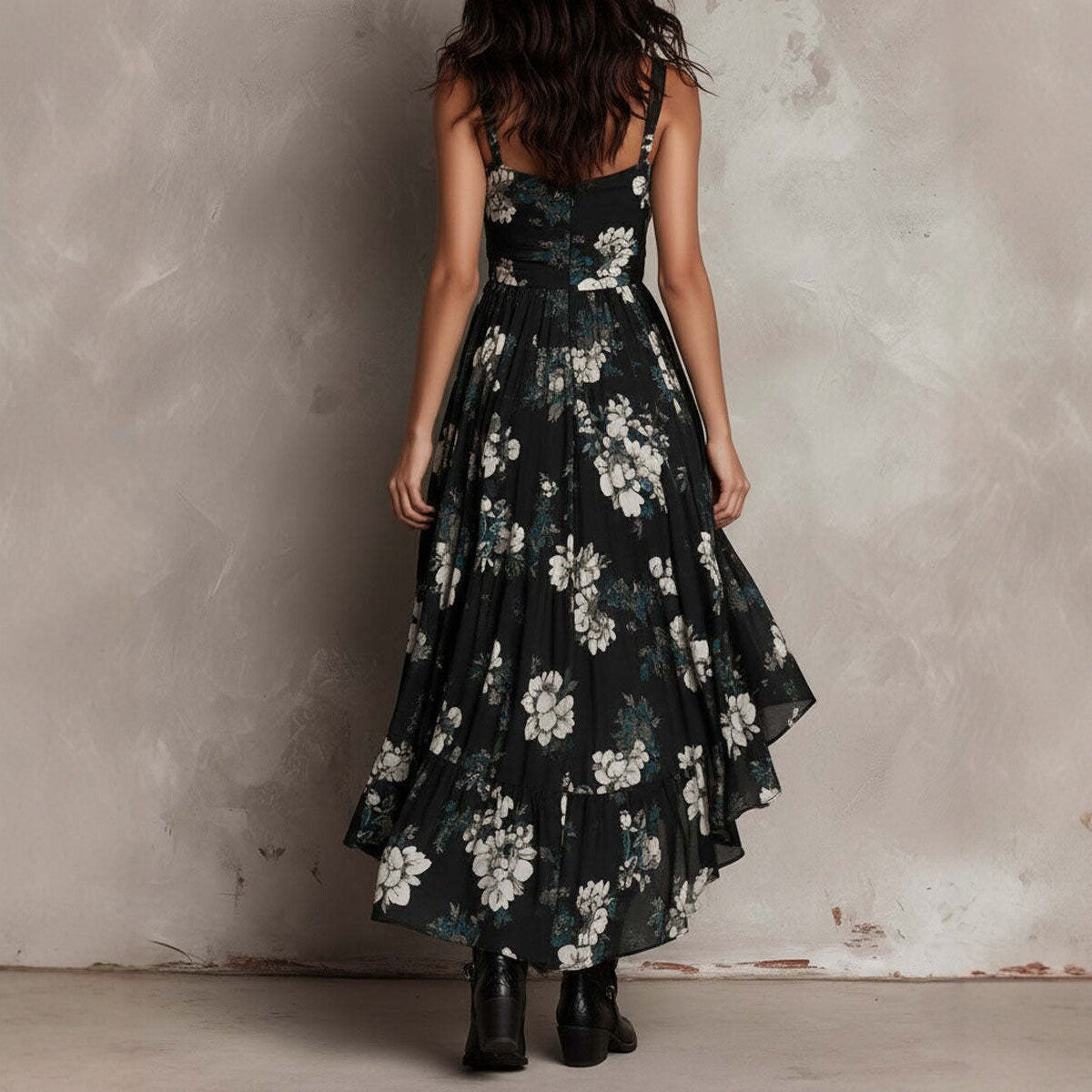 Anastasia | Hi-Low Floral Dress