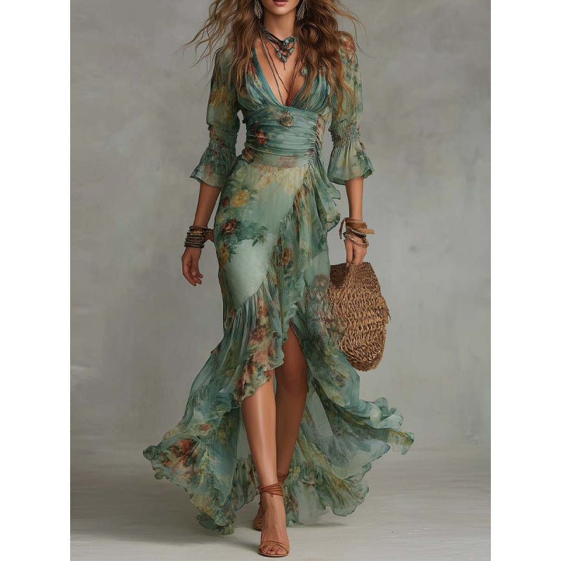 Sonia | Watercolour Floral Dress