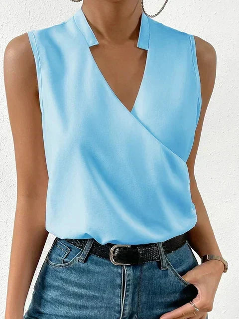 Mally | Sleeveless V-Neck Top