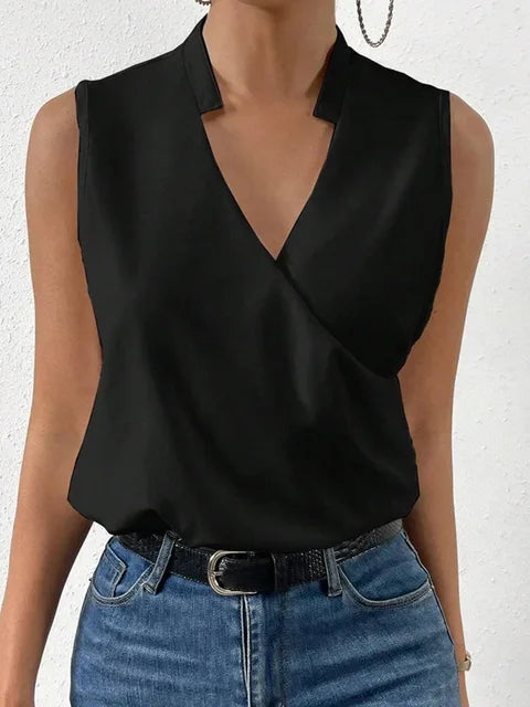 Mally | Sleeveless V-Neck Top