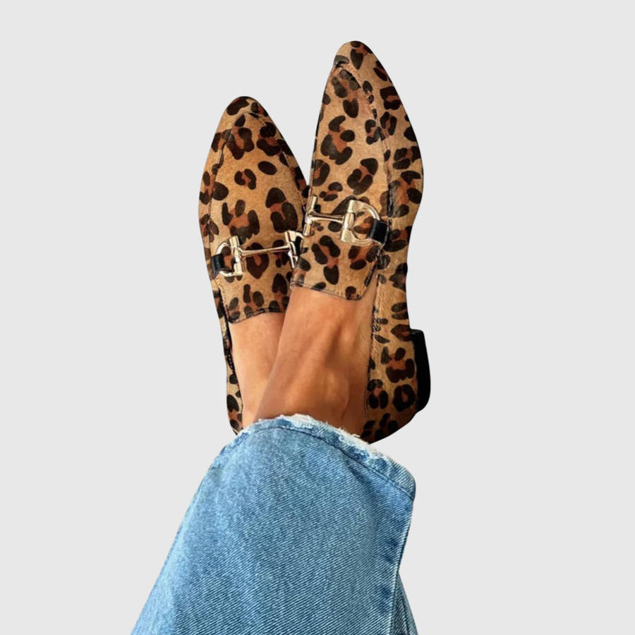 Nina | Leopard Print Loafers