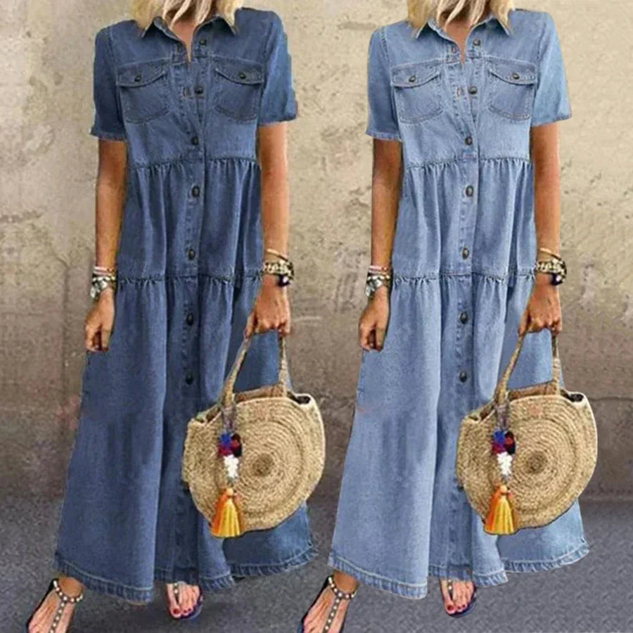Vibeke | Soft Denim Dress
