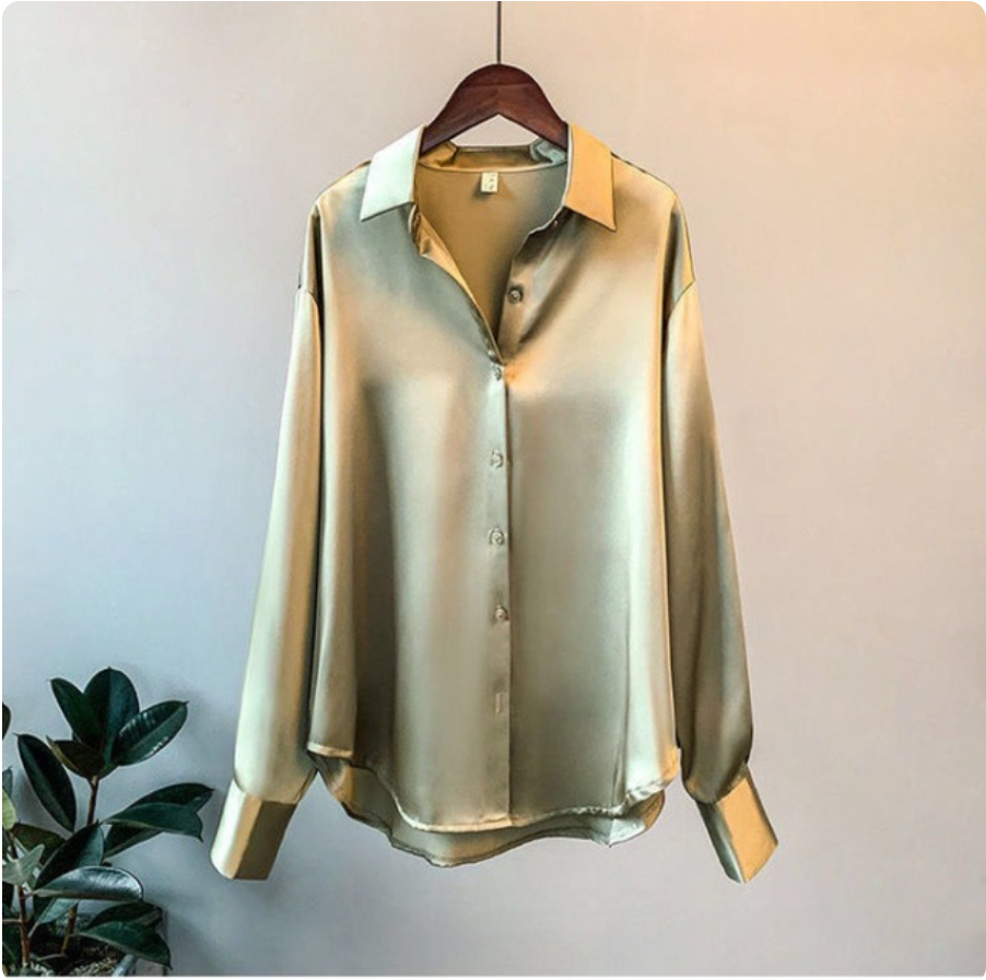 Mary | Elegant Satin Blouse