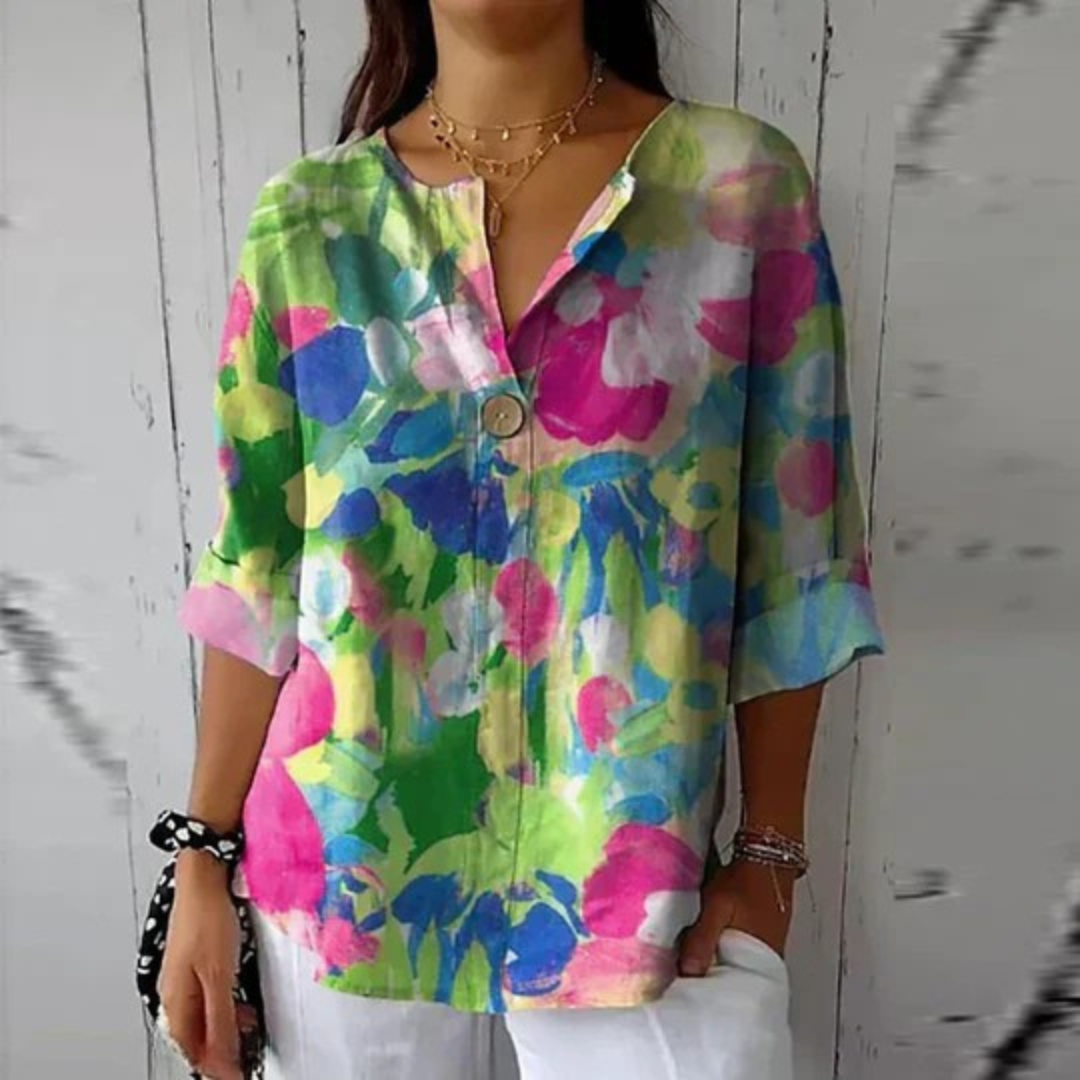 Emilie™ | Elegant Floral Blouse