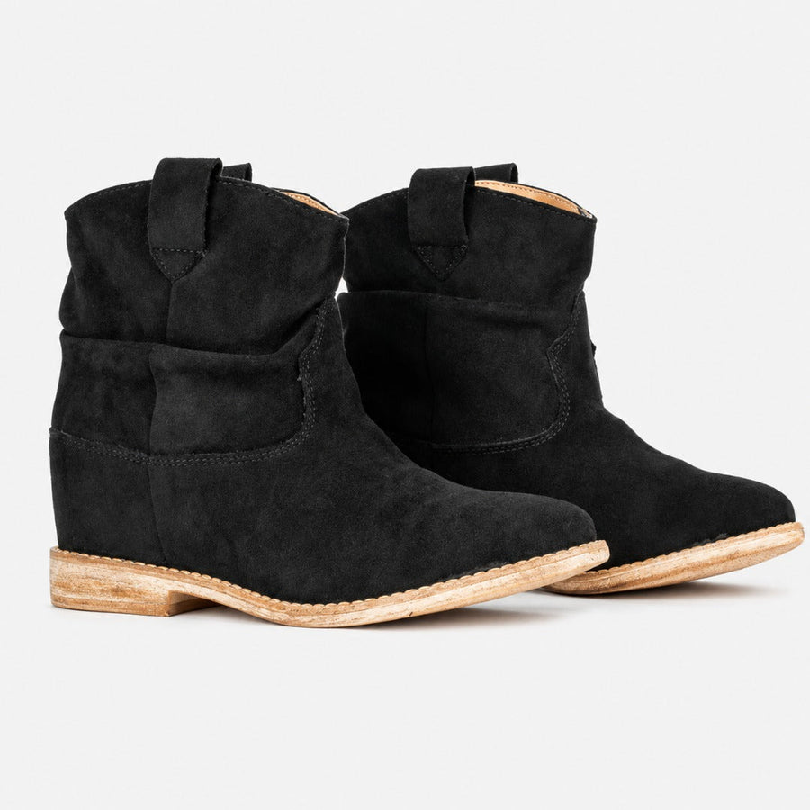 Millie | Suede Cowboy Ankle Boots