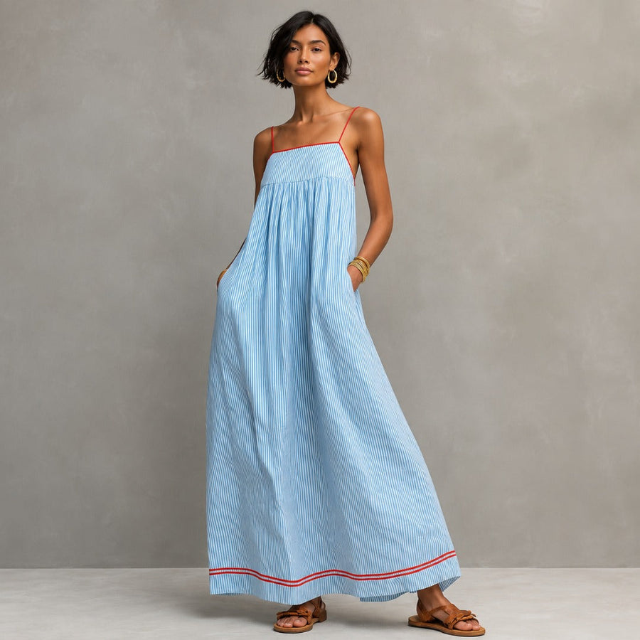 Aurora | Striped Maxi Dress
