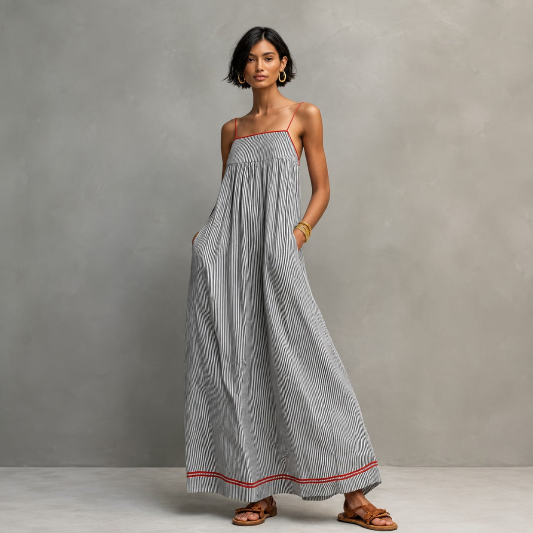 Aurora | Striped Maxi Dress