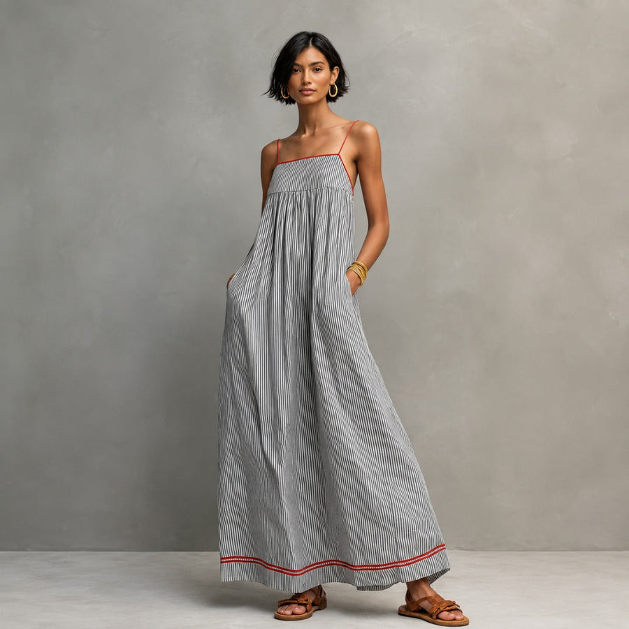 Aurora | Striped Maxi Dress