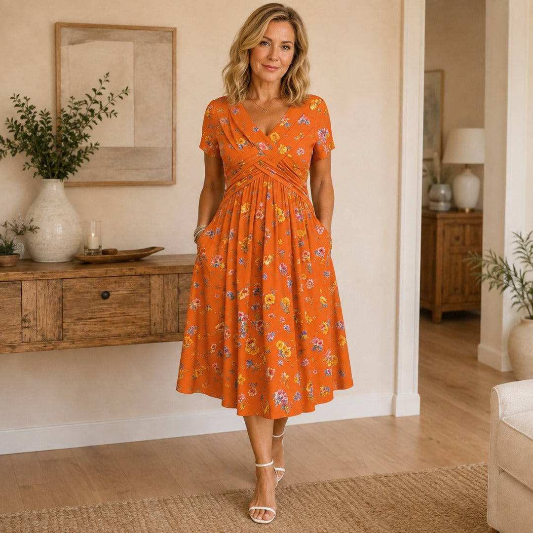 Willa | Floral V-Neck Dress