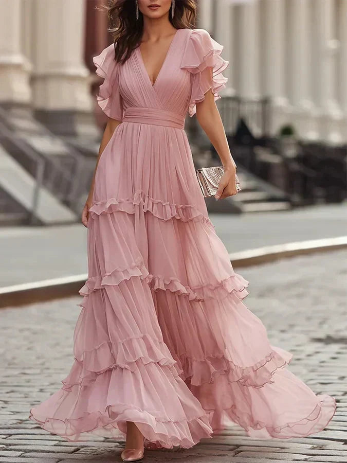 Severine | Layered Ruffle Dress