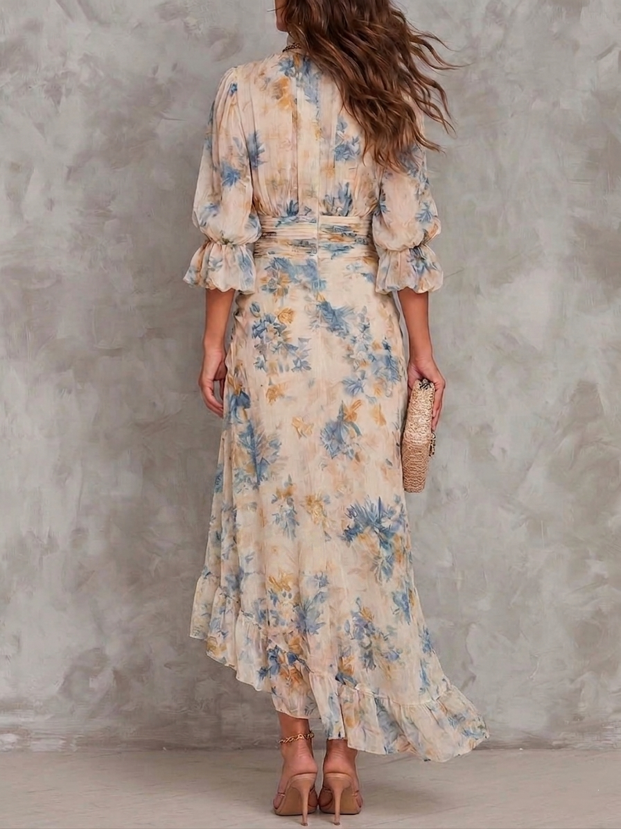 Euphemia | Painterly Floral Maxi Dress