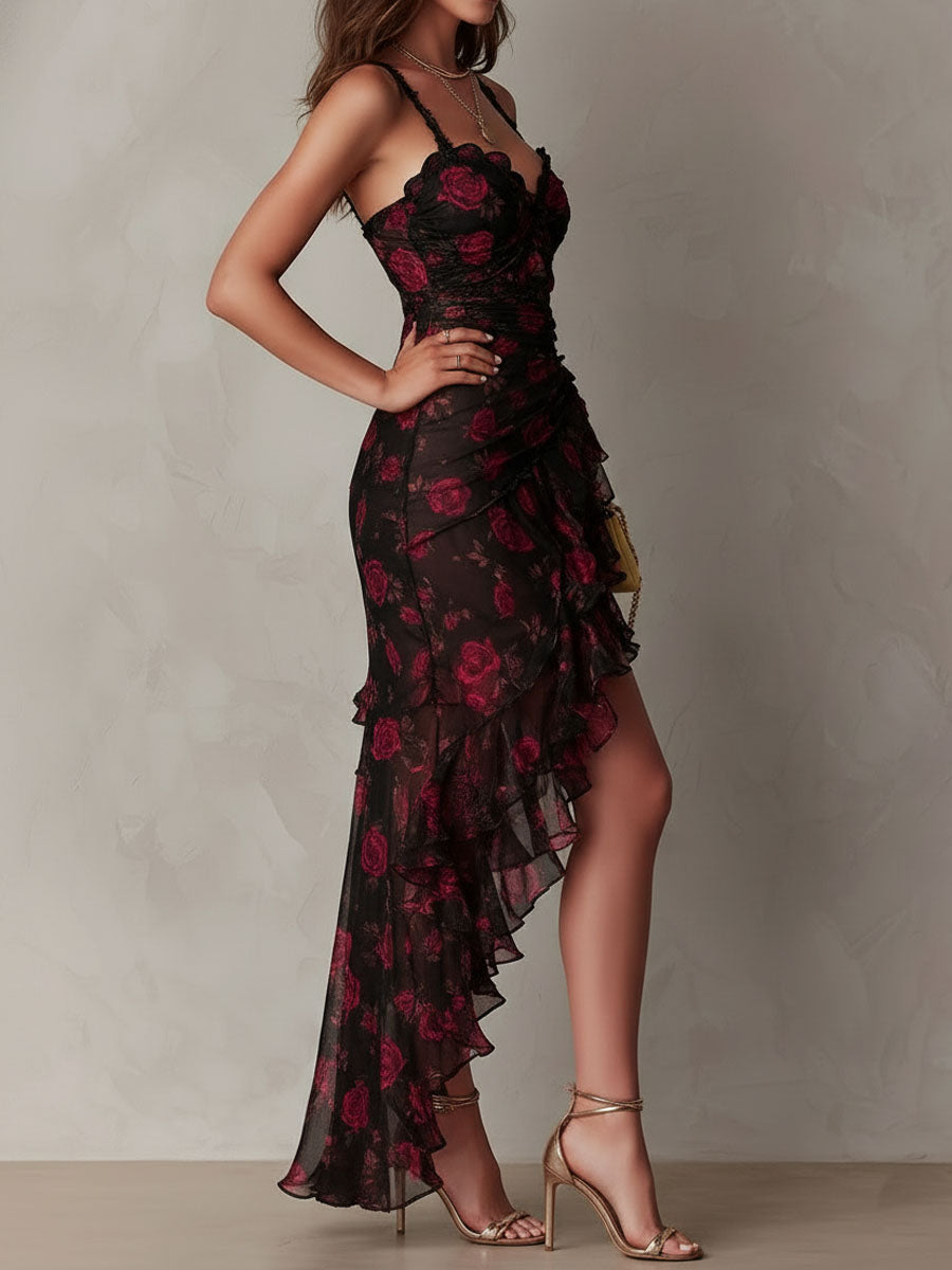 Rosalind | Ruffled Floral Dress