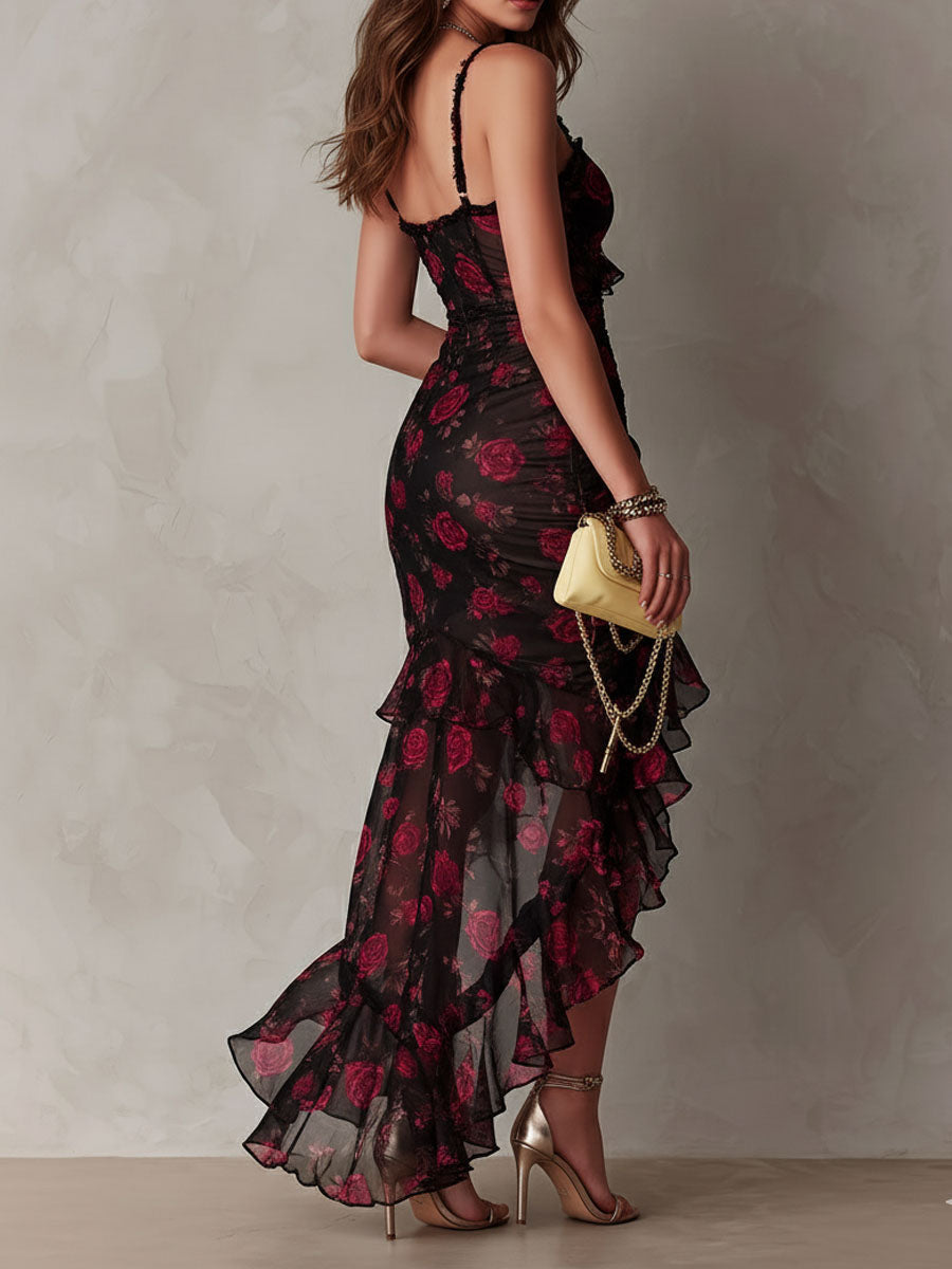 Rosalind | Ruffled Floral Dress