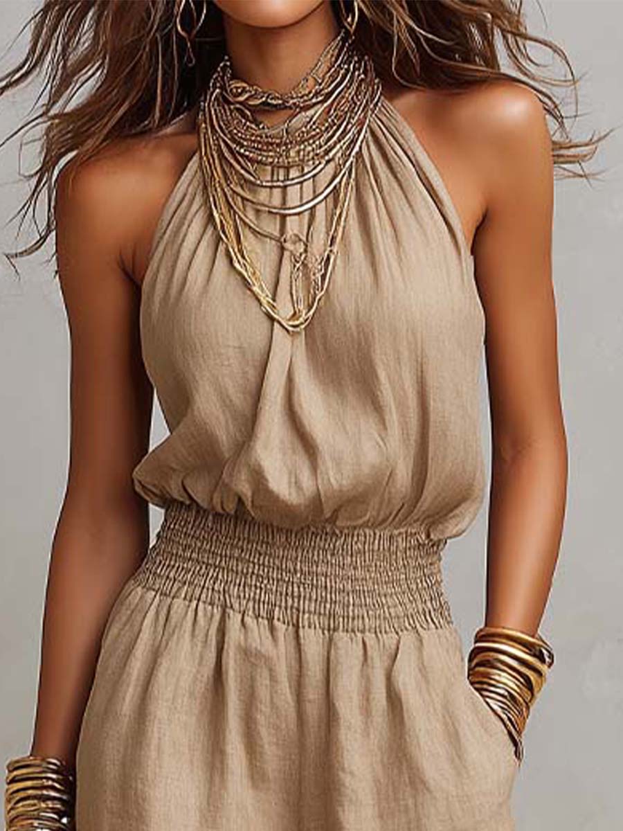 Amber | High-Neck Elegant Jumpsuit