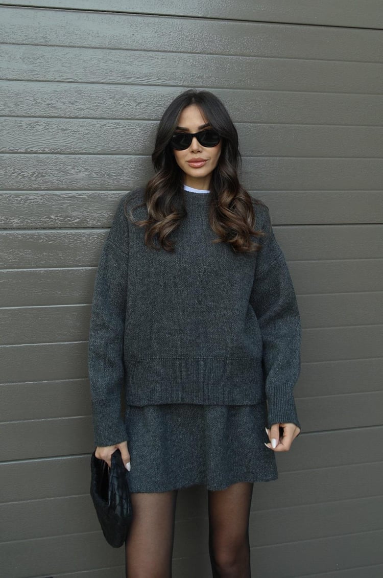 Helena | Knitted Skirt Set