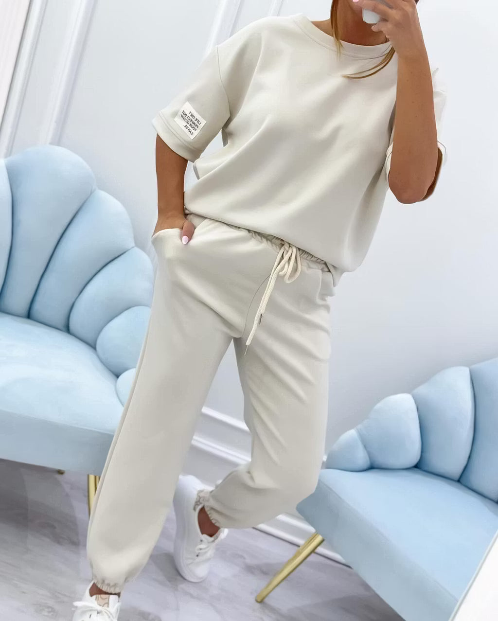 Daisy | Loose Top & Ankle Trouser Set