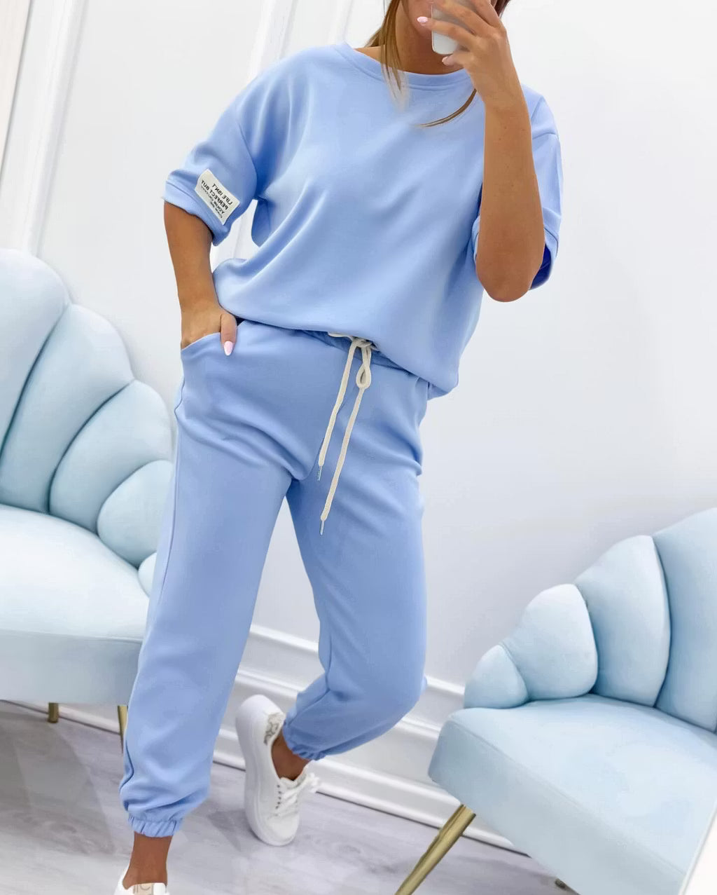 Daisy | Loose Top & Ankle Trouser Set